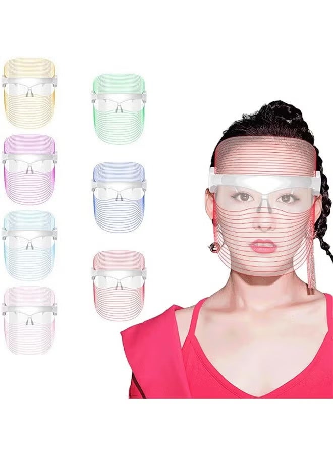 MOSH “7-Color LED Light Therapy Facial Mask for Skincare, Photon Rejuvenation Device for Facial Care, Anti-Aging and Wrinkle Removal for Women (HYJ-908).” - Image 1