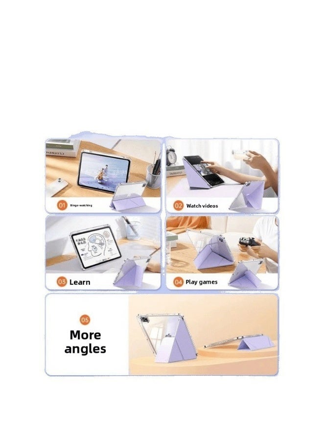 Clear Anti-Bend iPad Case with Foldable Stand, Compatible with 2025/2026 iPad 10th/11th/12th Gen (A16) 11"/10.9" - Image 4