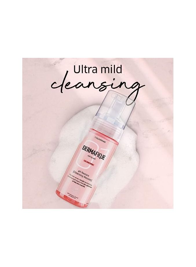 Dermafique - pH Restore Cleansing Mousse, 150 ml - for All Skin Types - Image 3