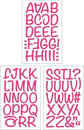 SEI S.E.I 1.75-Inch Iron-on T-Shirt Letters, Friendly Letter Flock Heat Transfers, Hot Pink - Image 2