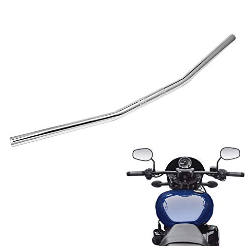 AQIMY Motorcycle Handlebar 78 22mm Black Drag Straight Bar Cafe Racer for Honda Kawasaki Yamaha Suzuki Harley Chopper Bobber - Image 1