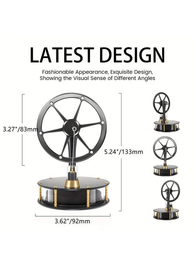 HZZ92 BL Stirling Engine Kit Low Heat Educational Model Aluminum Brass Cylinder - Image 4
