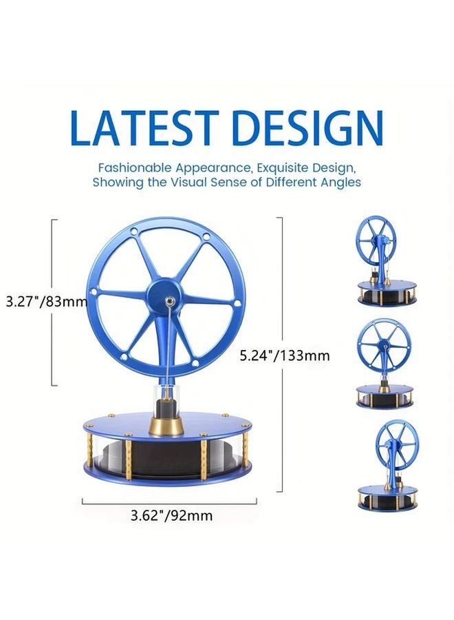 HZZ92 BL Stirling Engine Kit Low Heat Educational Model Aluminum Brass Cylinder - Image 1