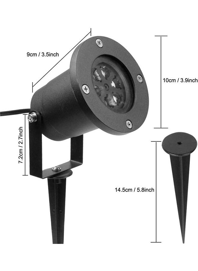 JCB CHIC Christmas Projector Lights Outdoor, Snowflake Snowstorm LED Light Projector, Waterproof Xmas Projector Lights for Wedding Party Holiday Christmas Outdoor Indoor Decor (Black) - Image 2