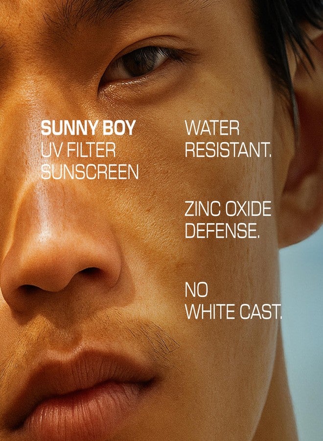 Kanpeki SPF 50 PA++ Sunscreen For Men No White Cast | Water-Resistant, Matte Finish | With Zinc Oxide, Aloe Vera & Vitamin E | Broad Spectrum UVA/UVB Protection | Sunny Boy - 80g - Image 3
