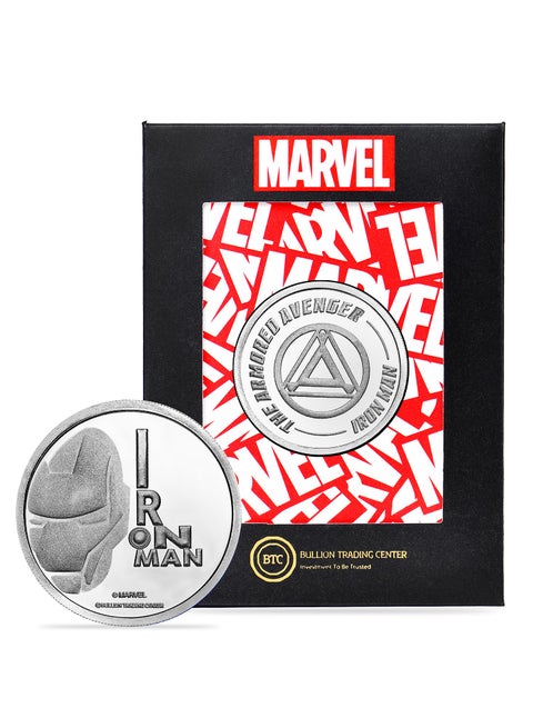 BTC 50g Marvel Silver Coin - Iron Man