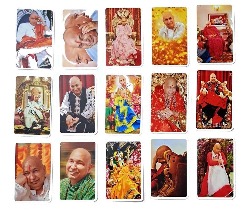 AYUNIX GURUJI Swaroop Laminated Pocket Card (Pack of 10) for Wealth and Health/Guru Ji Yantra/Blessing Card for Gift - Image 3
