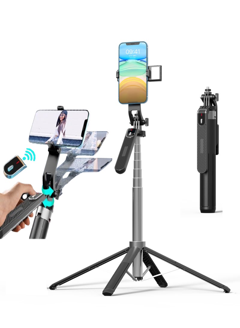 Scalable Selfie Stick, Outdoor Travel Tripod With Light, Retractable, Travel Mobile Phone Holder, Suitable For Shooting From Various Angles70.9 - Image 1