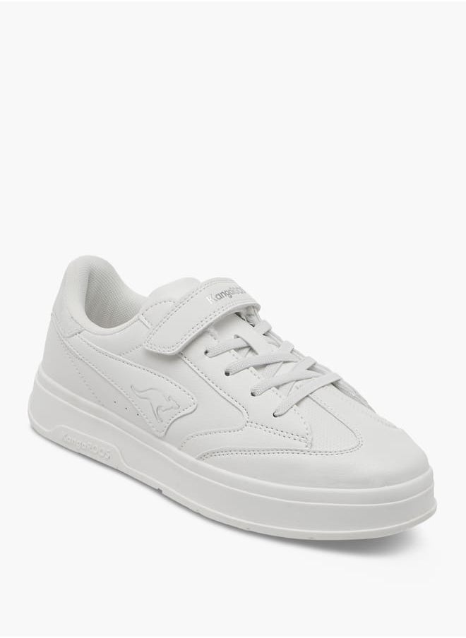 kangaROOS Girl's Panelled Sports Shoes with Hook and Loop Closure  - Image 1