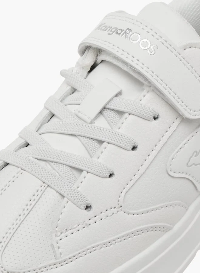 كانغاروس Girl's Panelled Sports Shoes with Hook and Loop Closure