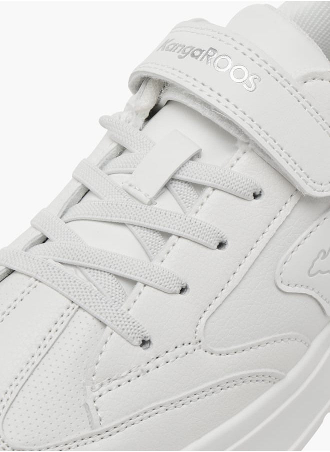 kangaROOS Girl's Panelled Sports Shoes with Hook and Loop Closure  - Image 4