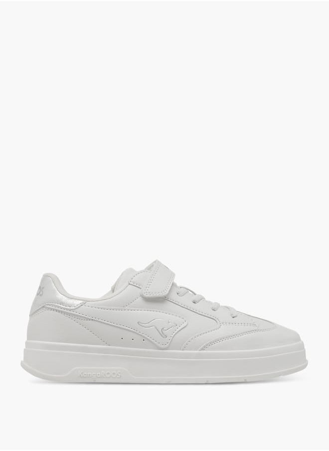 kangaROOS Girl's Panelled Sports Shoes with Hook and Loop Closure  - Image 3