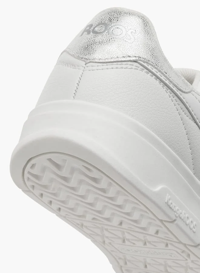 كانغاروس Girl's Panelled Sports Shoes with Hook and Loop Closure