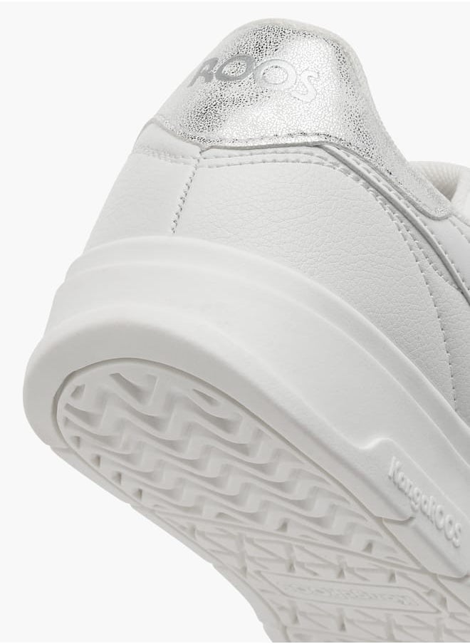 kangaROOS Girl's Panelled Sports Shoes with Hook and Loop Closure  - Image 5