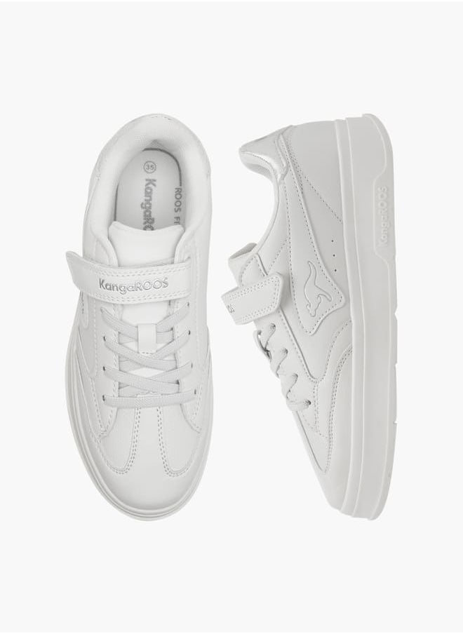 kangaROOS Girl's Panelled Sports Shoes with Hook and Loop Closure  - Image 2