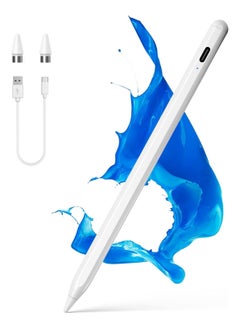 Stylus Pens for Touch Screens, Active Stylus Pen for iOS/Android with Magnetic Design Fine Point Stylist Pencil Compatible with Apple iPad/Pro/Air/Mini/iPhone/Samsung/Tablets Writing & Drawing