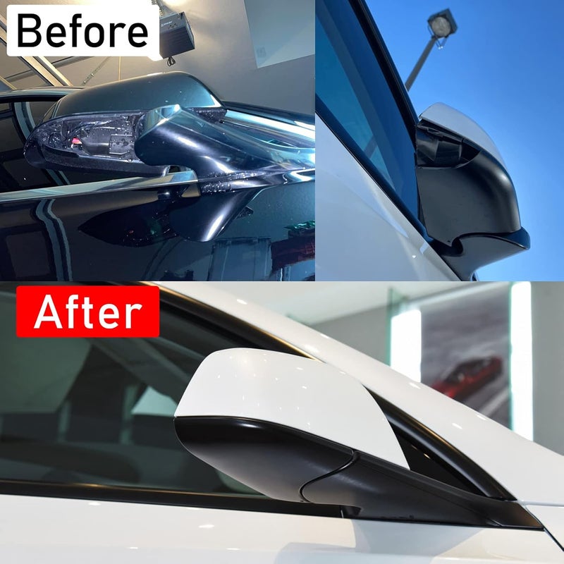 Jaronx Compatible With Tesla Model Y Mirror Bottom Cover 2018-2021, Right Passenger Rearview Mirror Lower Base Cover, Side Mirror Base Cover Replacement For Tesla Model Y Wing Mirror Repair(Right) Trendy natural assorted colors - Image 2