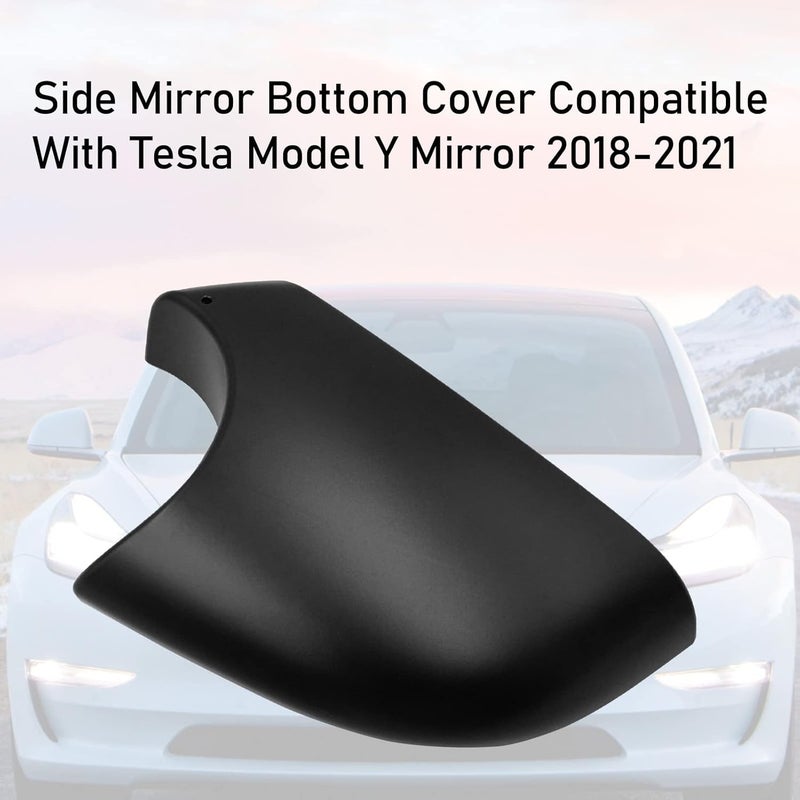 Jaronx Compatible With Tesla Model Y Mirror Bottom Cover 2018-2021, Right Passenger Rearview Mirror Lower Base Cover, Side Mirror Base Cover Replacement For Tesla Model Y Wing Mirror Repair(Right) Trendy natural assorted colors - Image 3