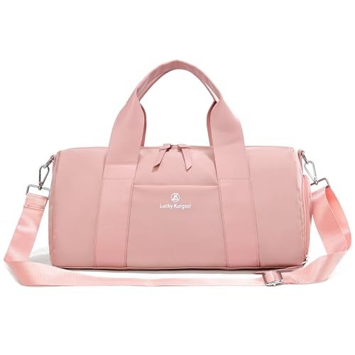 KURGOOL Small Gym Bag for Women with Wet Pocket Shoes Compartment Cute Mini Sport Duffel Gym Tote Bags for Yoga Workout Dance Swim - Image 1
