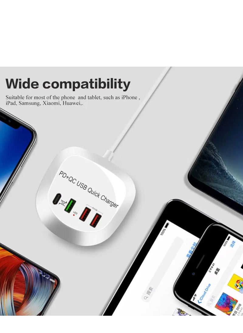 Generic Fast Charger 4 Ports QC3.0 Quick Charging For iPhone Samsung Travel PD adaptor  - Image 5
