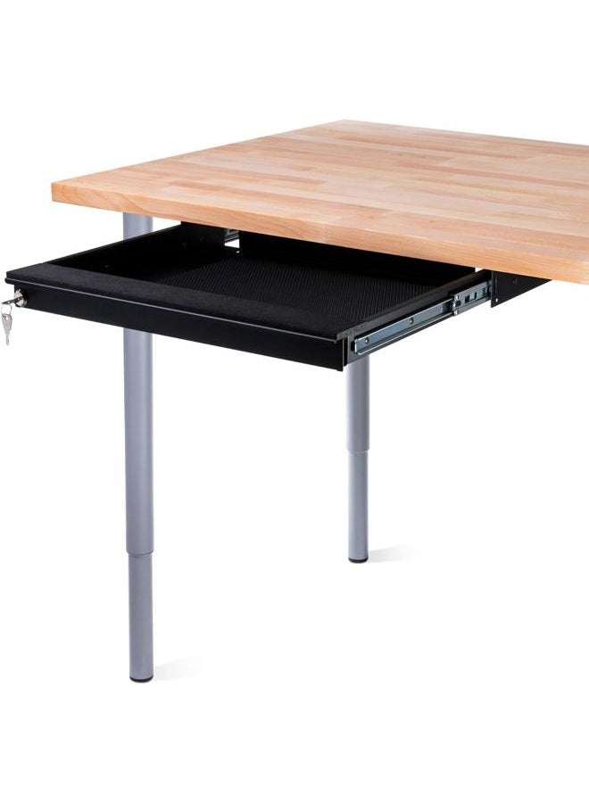 Penn Elcom EX-6151B 17'' Extendable Locking Laptop Security Drawer, Low Depth - Image 1
