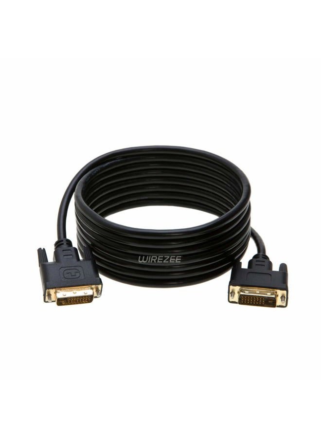 WireZee DVI-D Cable Dual Link DVI to DVI Male Wire 24+1 Pin 3ft 6ft 10ft 15ft 25ft (10FT) - Image 3