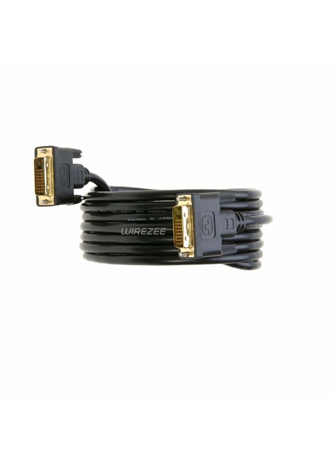 WireZee DVI-D Cable Dual Link DVI to DVI Male Wire 24+1 Pin 3ft 6ft 10ft 15ft 25ft (10FT) - Image 4