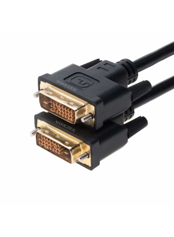 WireZee DVI-D Cable Dual Link DVI to DVI Male Wire 24+1 Pin 3ft 6ft 10ft 15ft 25ft (10FT) - Image 2