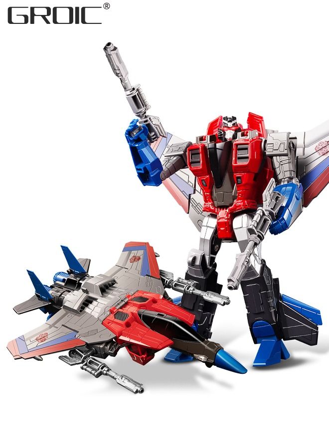 GROIC Deformation Robot Toy, Deformed Car Robot Toys, Action Figure Deformation Car Model, Portable Alloy Deformation Robot Toys Gift for Kids-Starscream - Image 1