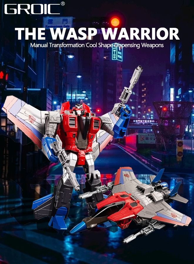 GROIC Deformation Robot Toy, Deformed Car Robot Toys, Action Figure Deformation Car Model, Portable Alloy Deformation Robot Toys Gift for Kids-Starscream - Image 4