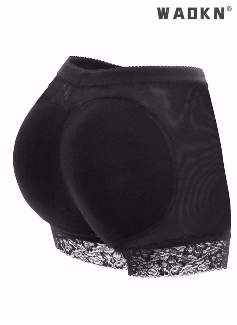 WAOKN - Fake Pads for Women, Bigger Padded, Underwear Enhancer Underwear, Shaper Lifter Panties Hip Fake Hip Shapewear Underwear Briefs Push Up Panties - Image 1