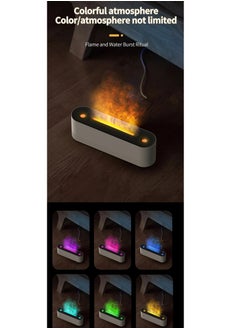 MOCOM Essential Oil Diffuser, 320ml Flame Light Aromatherapy Humidifier with Jellyfish Spray, Ultrasonic Aroma Diffuser for Home, Office, Yoga, Spa – Colorful Ambient Light, Quiet Operation, Auto Shut-Off  - Image 5