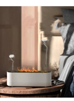 MOCOM Essential Oil Diffuser, 320ml Flame Light Aromatherapy Humidifier with Jellyfish Spray, Ultrasonic Aroma Diffuser for Home, Office, Yoga, Spa – Colorful Ambient Light, Quiet Operation, Auto Shut-Off  - Image 3