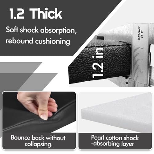 JZHLLA Foldable Mechanics Mat for Garage Work, 48 X 16 X 1.2 in Thick EPE Knee Pad Waterproof PU Leather Folding Mat with Carry Handle Portable for Garage, Garden, Home Gym Kneel or Lie Down - Image 4