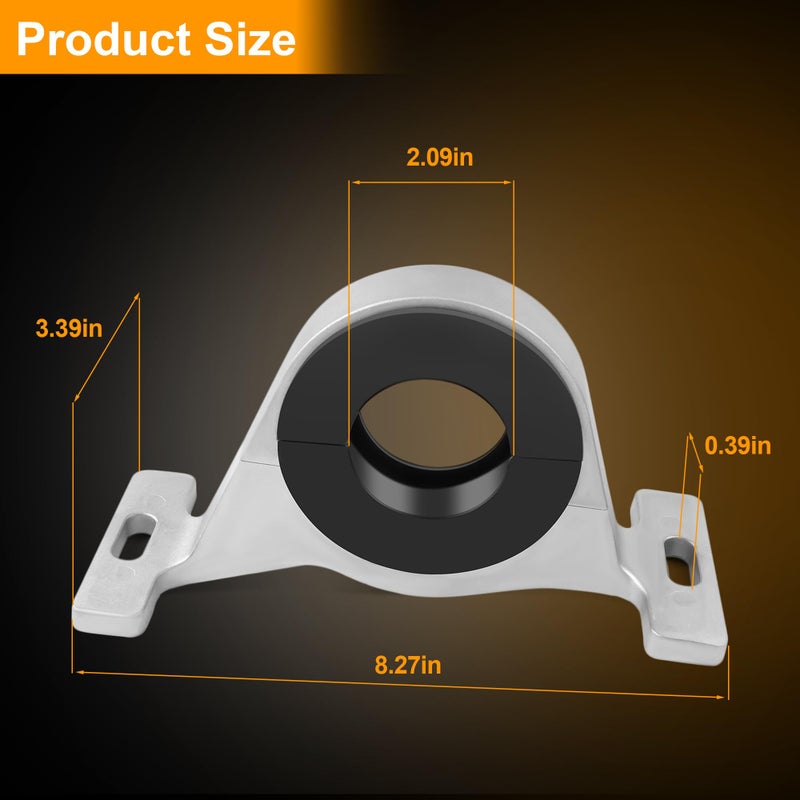 Center Bearing Support: Silver Driveshaft Center Bearing - AWD RWD Center Bearing for Dodge Charger Dodge Challenger V8 300 Scatpack - Image 3