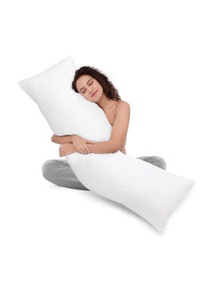 Utopia Bedding Utopia Bedding Ultra Soft Body Pillow - Long Side Sleeper Pillows For Use During Pregnancy - 100% Cotton Cover with Soft Polyester Filling (Single Pack)  - Image 1