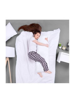 Utopia Bedding Utopia Bedding Ultra Soft Body Pillow - Long Side Sleeper Pillows For Use During Pregnancy - 100% Cotton Cover with Soft Polyester Filling (Single Pack)  - Image 2