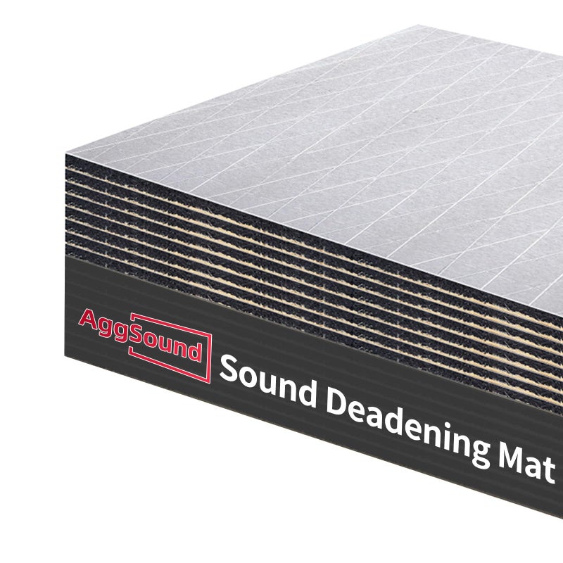AggSound 394mil(10mm) 7sqft Car Heat Sound Deadening Mat - Automotive Heat Insulation Material Under Hood Engine Sound Dampening Foam for Auto Audio Deadener Foam, Door, Roof, Floor and Trunk - Image 1