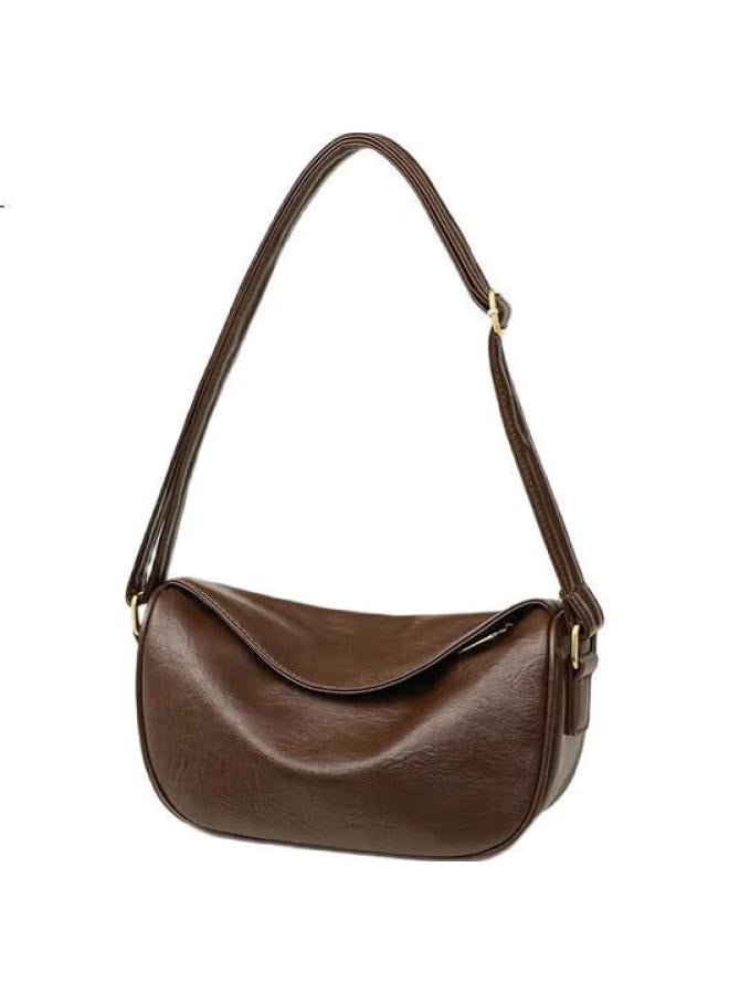 Viney Leather Handbag, Women'S Luxury Dumpling Bag, Light Luxury Crossbody Shoulder Bag, Birthday Gift For Girlfriend, Qixi Festival Gift - Image 1