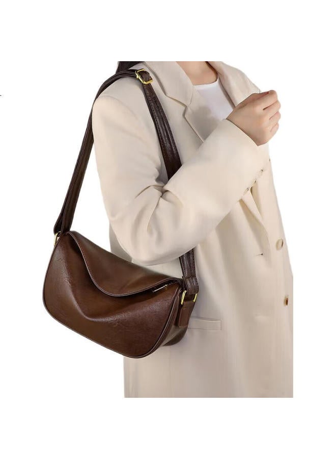 Viney Leather Handbag, Women'S Luxury Dumpling Bag, Light Luxury Crossbody Shoulder Bag, Birthday Gift For Girlfriend, Qixi Festival Gift - Image 3