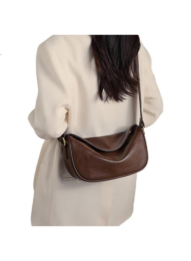 Viney Leather Handbag, Women'S Luxury Dumpling Bag, Light Luxury Crossbody Shoulder Bag, Birthday Gift For Girlfriend, Qixi Festival Gift - Image 2