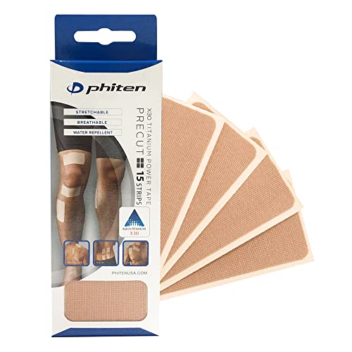Phiten Titanium Tape Precut, (15 Strips) - Image 1