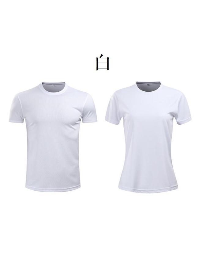 Adult Short Sleeve Round Neck Summer Football Training Clothing Jersey Men's Compeion Sports Clothing Solid Color
