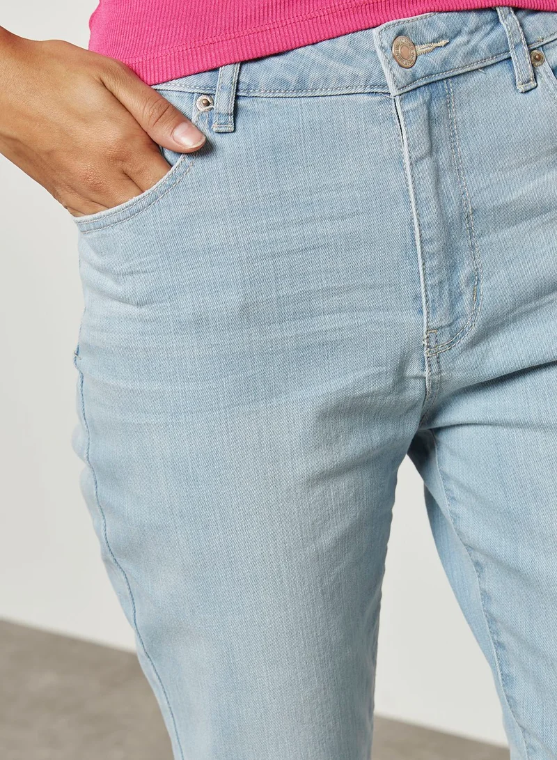 FOREVER 21 Side Lace Up Detail Skinny Jeans