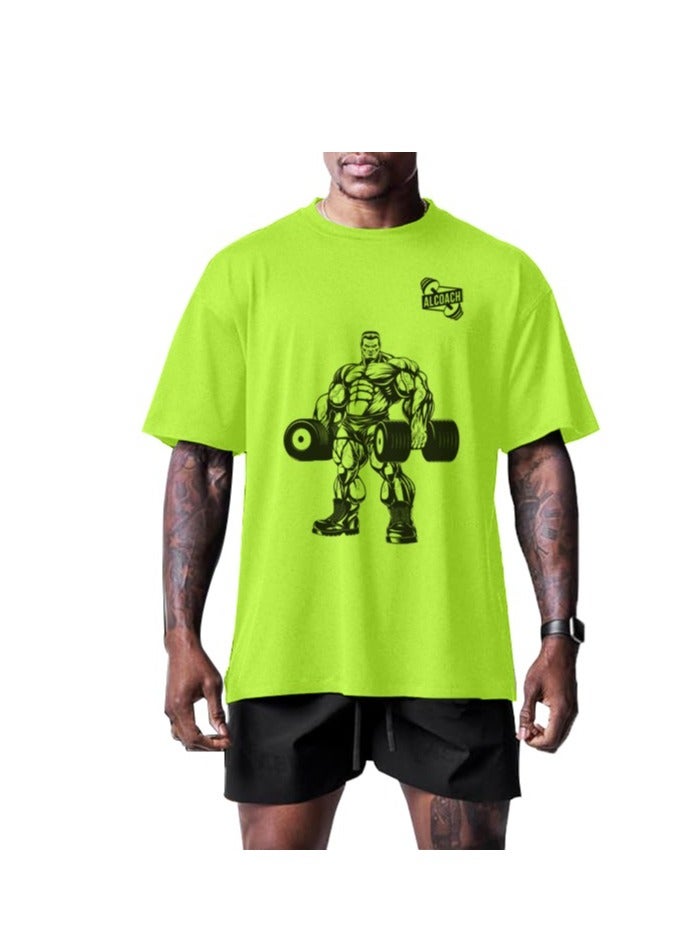 ALCOACH Bodybuilding - Men's Sports T-Shirt Made of Pure Cotton Designed for Comfort and Style Suitable for All Bodybuilding Weightlifting and Other Sports Activities - Image 5