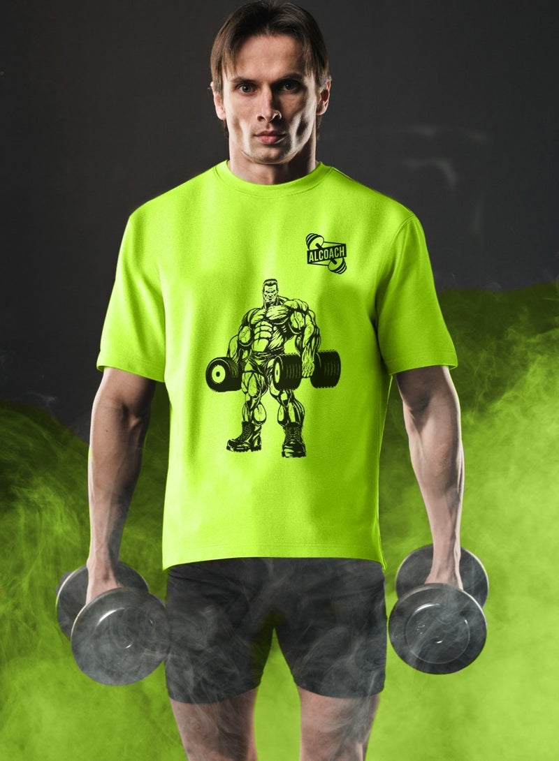 ALCOACH Bodybuilding - Men's Sports T-Shirt Made of Pure Cotton Designed for Comfort and Style Suitable for All Bodybuilding Weightlifting and Other Sports Activities - Image 3