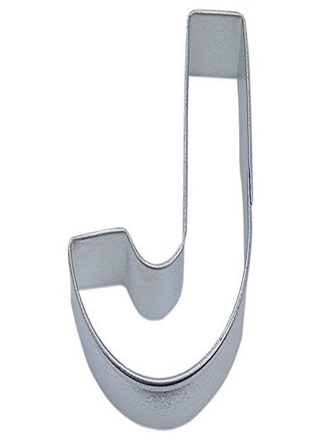 R&M Letter J Cookie Cutter in Durable, Economical, Tinplated Steel