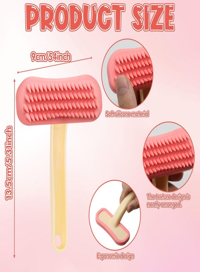 CYUXING Rabbit Brush, Soft Silicone Small Animal Massage Comb, Practical Bunny Brush for Grooming, Bunny Grooming Kit Supplies Suitable for Cats Puppies & Other Pets - Image 2