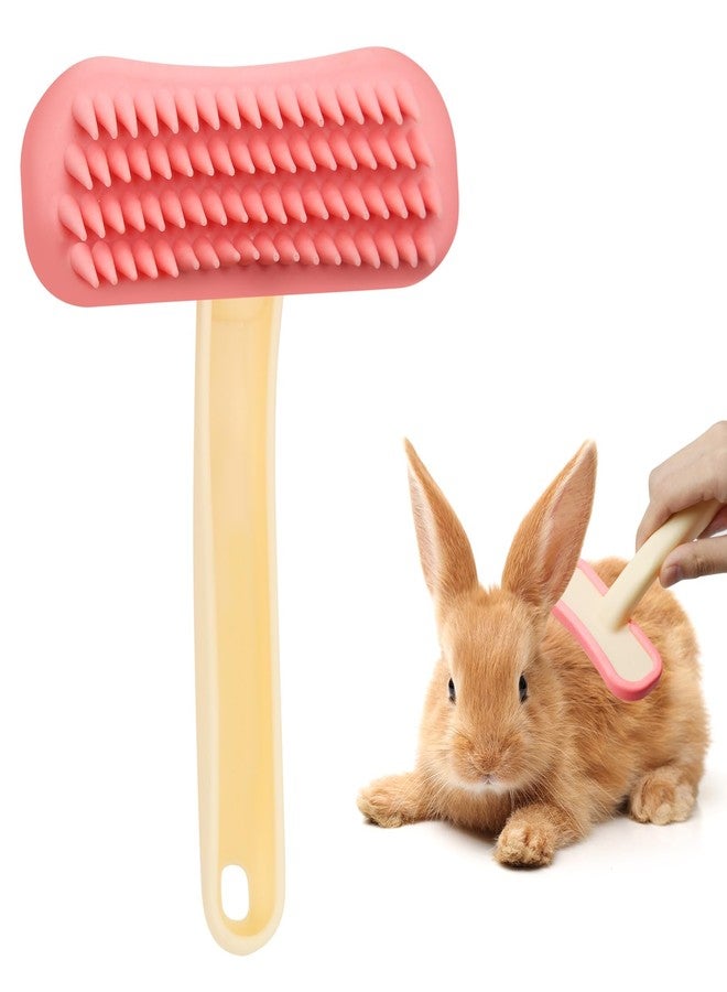 CYUXING Rabbit Brush, Soft Silicone Small Animal Massage Comb, Practical Bunny Brush for Grooming, Bunny Grooming Kit Supplies Suitable for Cats Puppies & Other Pets - Image 1