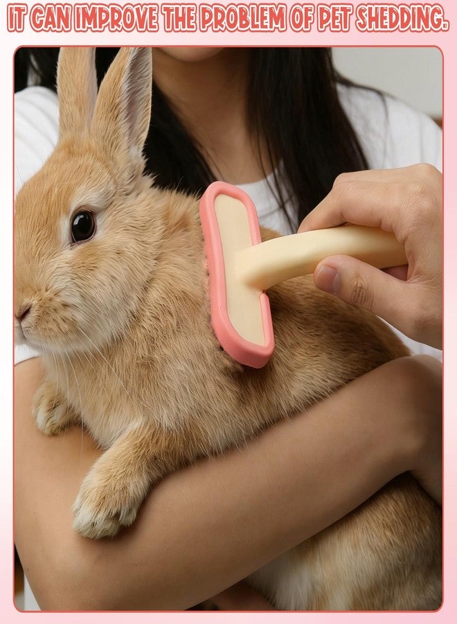 CYUXING Rabbit Brush, Soft Silicone Small Animal Massage Comb, Practical Bunny Brush for Grooming, Bunny Grooming Kit Supplies Suitable for Cats Puppies & Other Pets - Image 3